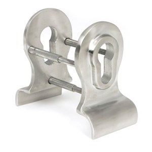 FROM THE ANVILĀ® Satin Marine SS (316) 50mm Euro Door Pull (Back to Back fixings)