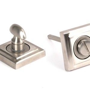FROM THE ANVILĀ® Satin Marine SS (316) Round Thumbturn Set (Square)