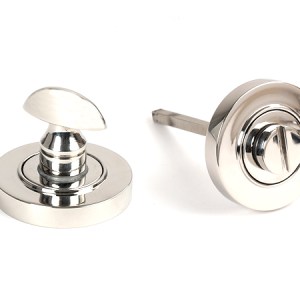 FROM THE ANVILĀ® Polished Marine SS (316) Round Thumbturn Set (Plain)