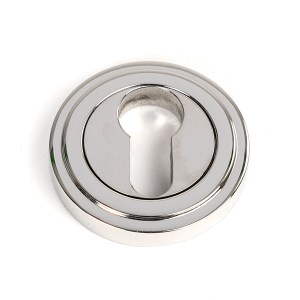 FROM THE ANVILĀ® Polished Marine SS (316) Round Euro Escutcheon (Art Deco)