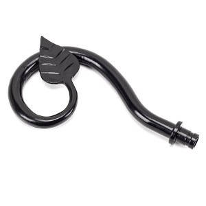 FROM THE ANVIL® Black Leaf Curtain Finial (pair)