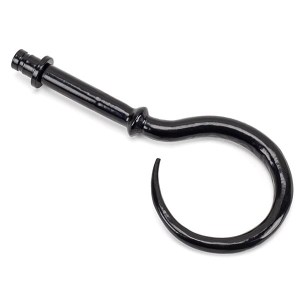 FROM THE ANVIL® Black Hook Curtain Finial (pair)