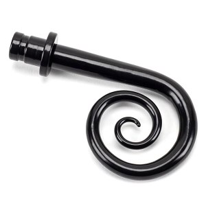 FROM THE ANVIL® Black Monkeytail Curtain Finial (pair)