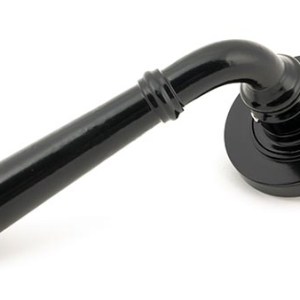 FROM THE ANVIL® Black Regency Lever on Rose Set (Plain) - Unsprung