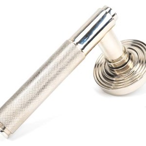 FROM THE ANVILĀ® Polished Nickel Brompton Lever on Rose Set (Beehive) - Unsprung