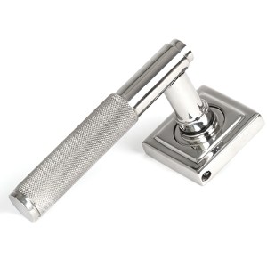 FROM THE ANVILĀ® Polished Marine SS (316) Brompton Lever on Rose Set (Square) - Unsprung