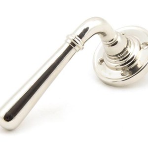 FROM THE ANVILĀ® Polished Nickel Newbury Lever on Rose Set - Unsprung
