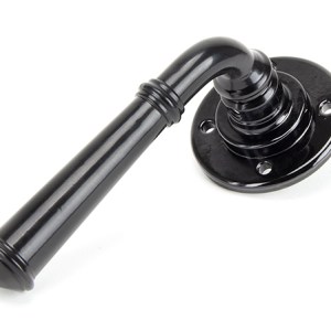 FROM THE ANVIL® Black Regency Lever on Rose Set - Unsprung