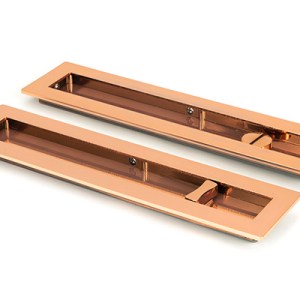 FROM THE ANVILĀ® Polished Bronze 250mm Plain Rectangular Pull - Privacy Set