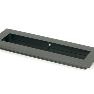 FROM THE ANVILĀ® Matt Black 175mm Plain Rectangular Pull