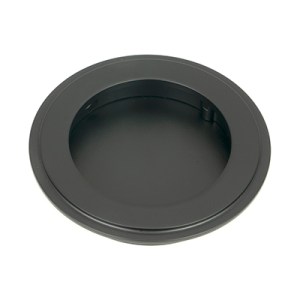 FROM THE ANVILĀ® Matt Black 75mm Art Deco Round Pull