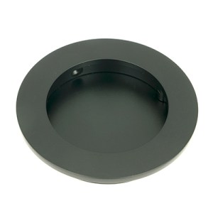 FROM THE ANVILĀ® Matt Black 75mm Plain Round Pull