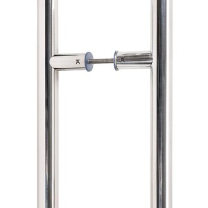 FROM THE ANVILĀ® Polished Marine SS (316) 1.2m T Bar Handle B2B Fix 32mm Ć