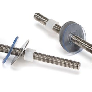 FROM THE ANVILĀ® Satin SS (304) 100mm Bolt Fixings for T Bar (2)