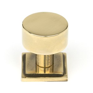 FROM THE ANVILĀ® Aged Brass Kelso Cabinet Knob - 25mm (Square)