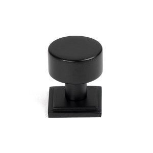 FROM THE ANVILĀ® Matt Black Kelso Cabinet Knob - 25mm (Square)