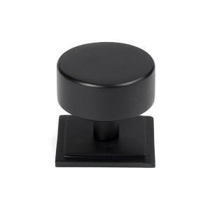 FROM THE ANVILĀ® Matt Black Kelso Cabinet Knob - 38mm (Square)