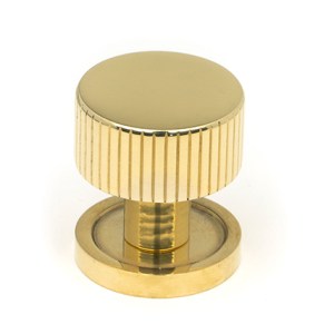 FROM THE ANVILĀ® Polished Brass Judd Cabinet Knob - 25mm (Plain)