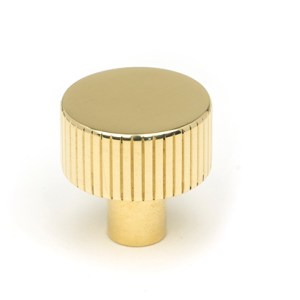 FROM THE ANVILĀ® Polished Brass Judd Cabinet Knob - 25mm (No Rose)