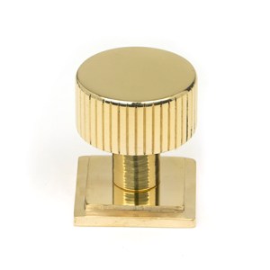 FROM THE ANVILĀ® Polished Brass Judd Cabinet Knob - 25mm (Square)
