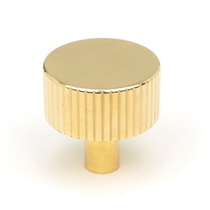 FROM THE ANVILĀ® Polished Brass Judd Cabinet Knob - 32mm (No Rose)