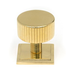 FROM THE ANVILĀ® Polished Brass Judd Cabinet Knob - 32mm (Square)
