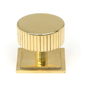 FROM THE ANVILĀ® Polished Brass Judd Cabinet Knob - 38mm (Square)