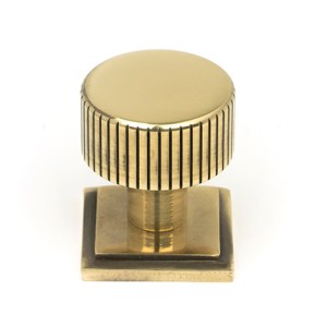 FROM THE ANVILĀ® Aged Brass Judd Cabinet Knob - 25mm (Square)
