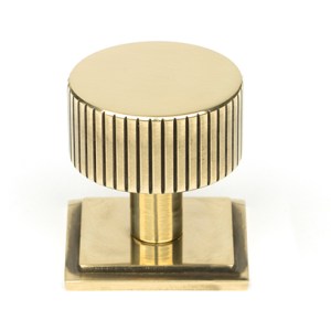 FROM THE ANVILĀ® Aged Brass Judd Cabinet Knob - 32mm (Square)