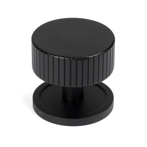 FROM THE ANVILĀ® Matt Black Judd Cabinet Knob - 38mm (Plain)