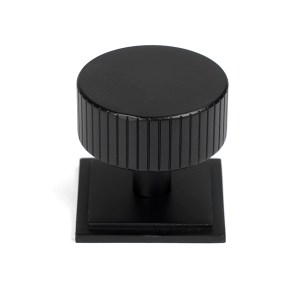 FROM THE ANVILĀ® Matt Black Judd Cabinet Knob - 38mm (Square)