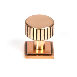 FROM THE ANVILĀ® Polished Bronze Judd Cabinet Knob - 25mm (Square)