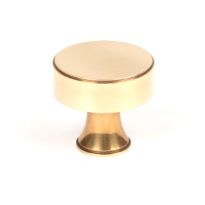 FROM THE ANVILĀ® Aged Brass Scully Cabinet Knob - 38mm