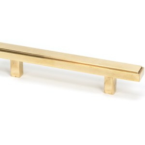 FROM THE ANVILĀ® Aged Brass Scully Pull Handle - Small