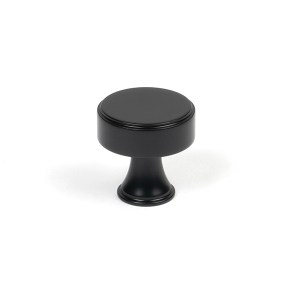 FROM THE ANVILĀ® Matt Black Scully Cabinet Knob - 25mm