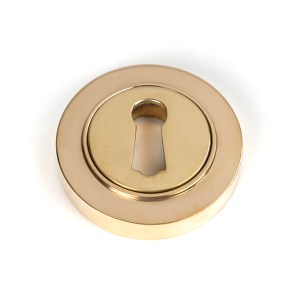 FROM THE ANVILĀ® Polished Brass Round Escutcheon (Plain)