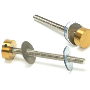 FROM THE ANVILĀ® Aged Brass (304) 100mm Bolt Fixings for T Bar (2)