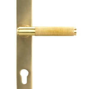 FROM THE ANVILĀ® Satin Brass Brompton Slimline Lever Espag. Lock Set