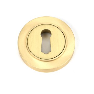 FROM THE ANVILĀ® Satin Brass Round Escutcheon (Plain)