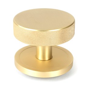 FROM THE ANVIL® Satin Brass Brompton Centre Door Knob (Plain)