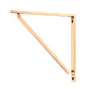 FROM THE ANVILĀ® Polished Bronze Barton Shelf Bracket (200mm x 200mm)