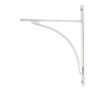 FROM THE ANVILĀ® Satin Chrome Apperley Shelf Bracket (314mm x 250mm)