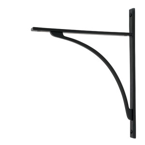 FROM THE ANVILĀ® Matt Black Apperley Shelf Bracket (314mm x 250mm)