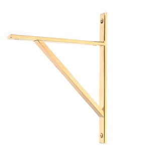 FROM THE ANVILĀ® Polished Brass Chalfont Shelf Bracket (260mm x 200mm)