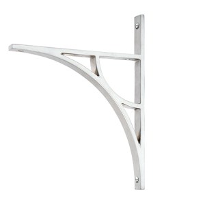 FROM THE ANVILĀ® Satin Chrome Tyne Shelf Bracket (260mm x 200mm)