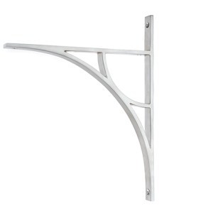FROM THE ANVILĀ® Satin Chrome Tyne Shelf Bracket (314mm x 250mm)