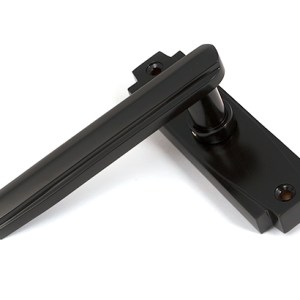 FROM THE ANVIL® Aged Bronze Art Deco Lever on Rose Set