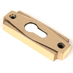 FROM THE ANVILĀ® Aged Brass Art Deco Euro Escutcheon
