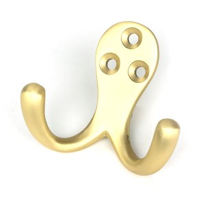 FROM THE ANVIL® Satin Brass Celtic Double Robe Hook