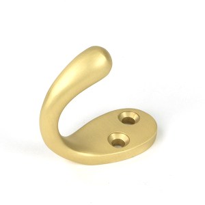 FROM THE ANVIL® Satin Brass Celtic Single Robe Hook